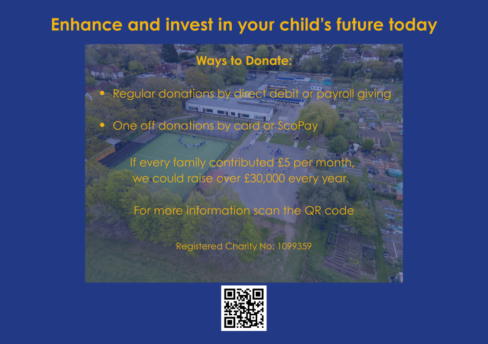 Ways to donate This image shows the ways to donate. The information is also in the text below.